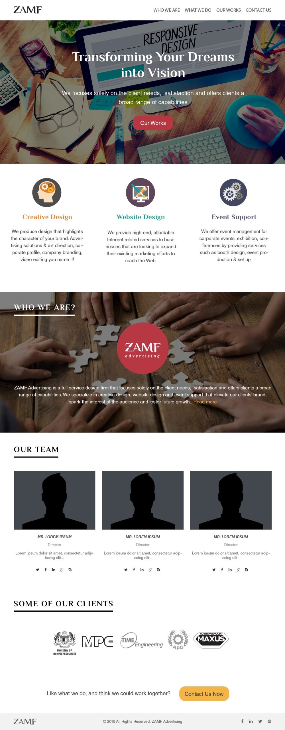 ZAMF – Business website